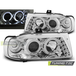 TUNING-TEC фарове (Ангелски очи) за SEAT IBIZA / CORDOBA/ POLO VARIANT, SEDAN 10.93-08.99 (H1), хром