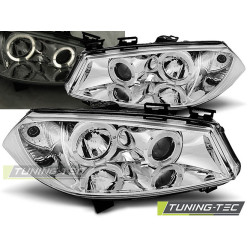 TUNING-TEC фарове (Ангелски очи) за RENAULT MEGANE II 11.02-12.05 (H1), хром