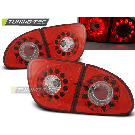 Осветление TUNING-TEC LED стопове за SEAT LEON 04.99-08.04, червено-бял, V2 | race-shop.bg