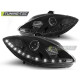 Осветление TUNING-TEC фарове (DRL) за SEAT LEON ALTEA TOLEDO 06.05-09 (H1), черен | race-shop.bg