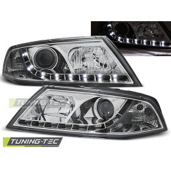 TUNING-TEC фарове (DRL) за SKODA OCTAVIA 2 03.04-08 (H7/H1), хром
