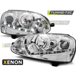 XENON ФАРОВЕ DAYLIGHT CHROME за VW GOLF 5 03-08