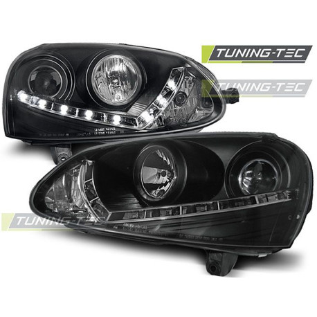 Осветление TUNING-TEC фарове (DRL) за VW GOLF 5 03-08 (H7), черен | race-shop.bg