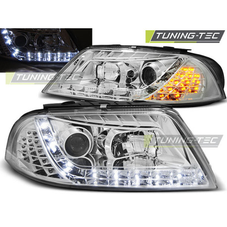 Осветление TUNING-TEC фарове (DRL) за VW PASSAT 3BG B5 FL 09.00-03.05 (H1), хром | race-shop.bg