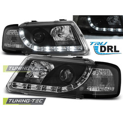 ФАРОВЕ TRUE DRL ЧЕРНИ за AUDI A3 8L 08.96-08.00
