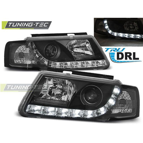 Осветление TUNING-TEC фарове (True DRL) за VW PASSAT B5 3B 11.96-08.00 (H1), черен | race-shop.bg