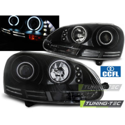 ФАРОВЕ АНГЕЛСКИ ОЧИ CCFL ЧЕРНИ за VW GOLF 5 10.03-09