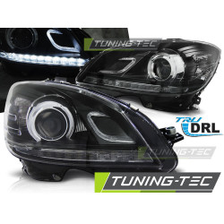 TUNING-TEC фарове (True DRL) за MERCEDES W204 07-10 (H7), черен
