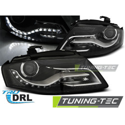 TUNING-TEC фарове (True DRL) за AUDI A4 B8 04.08- 11 (H7), черен