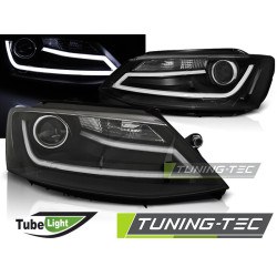 TUNING-TEC фарове (Tube Light) за VW JETTA VI 1.11-18 (H1), черен