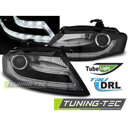 ФАРОВЕ TRUE DRL ЧЕРЕН за AUDI A4 B8 04.08-11