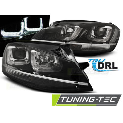 TUNING-TEC LED фарове (U-LED) за LINE VW GOLF 7 11.12-17 (H7), хром, черен