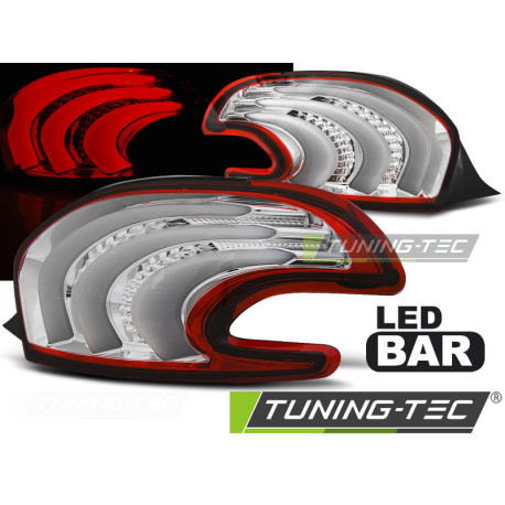 Осветление TUNING-TEC LED стопове (LED Bar) за PEUGEOT 208 4.12-06.15, червено-бял | race-shop.bg