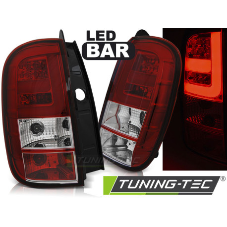 Осветление TUNING-TEC LED стопове (LED Bar) за DACIA DUSTER 04.10, червено-бял | race-shop.bg