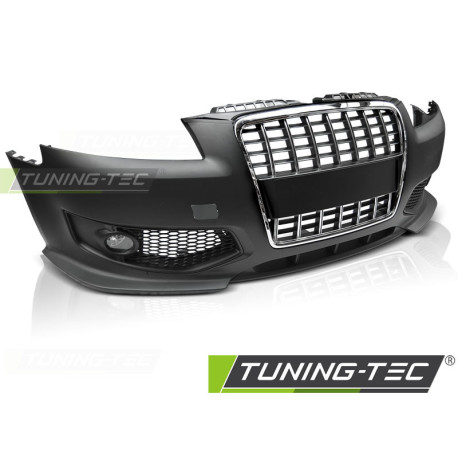 Бодикит и визуални аксесоари TUNING-TEC предна броня (Sport) за AUDI A3 06.05-04.08, черен хром | race-shop.bg
