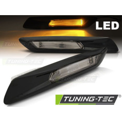 МИГАЧИ ГЛАНСОВАНО ЧЕРНО LED за BMW F10/F11 10-13