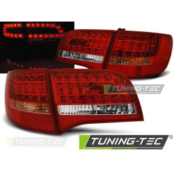 LED СТОПОВЕ ЧЕРВЕНО-БЕЛИ за AUDI A6 C6 05-08 AVANT