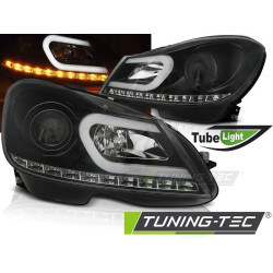 ФАРОВЕ TUBE LIGHT ЧЕРЕН за MERCEDES W204 11-14