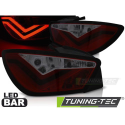 TUNING-TEC LED стопове (LED Bar) за SEAT IBIZA 6J 3D 06.08-12, червено-опушен