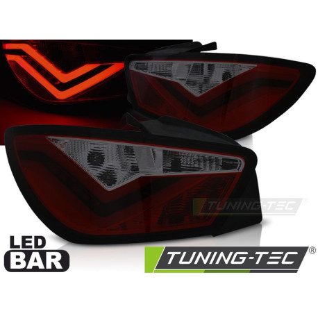 Осветление TUNING-TEC LED стопове (LED Bar) за SEAT IBIZA 6J 3D 06.08-12, червено-опушен | race-shop.bg