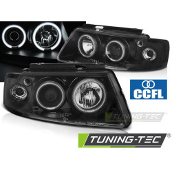 TUNING-TEC фарове (CCFL, Ангелски очи) за VW PASSAT B5 3B 96-08.00 (H1), черен