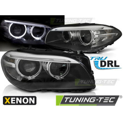 TUNING-TEC фарове (Ангелски очи, DRL) за XENON BMW F10 F11 10-07.13 (D1S), черен