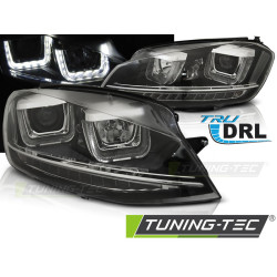 ФАРОВЕ U-LED LIGHT DRL ЧЕРНИ за VW GOLF 7 11.12-17