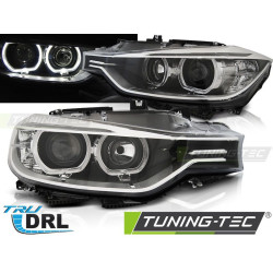 ФАРОВЕ АНГЕЛСКИ ОЧИ LED ЧЕРЕН за BMW F30/F31 10.11 - 05.15