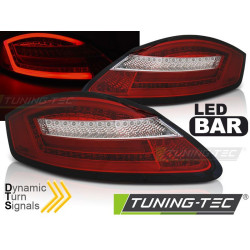 TUNING-TEC LED стопове (SEQ) за PORSCHE BOXSTER 987 / CAYMAN 05-08, червено-бял