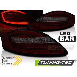TUNING-TEC LED стопове (SEQ) за PORSCHE BOXSTER 987 / CAYMAN 05-08, червено-опушен