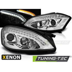 XENON ФАРОВЕ ДНЕВНИ ХРОМ за MERCEDES W221 05-09