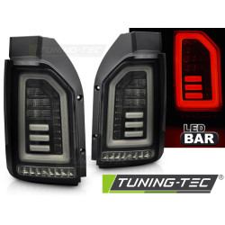 TUNING-TEC LED стопове (LED Bar) за VW T6 15-19, черно-бял, черно-опушен