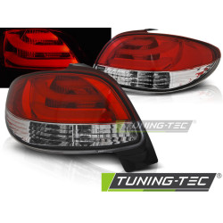 TUNING-TEC LED стопове (LED Bar) за PEUGEOT 206 10.98, червено-бял