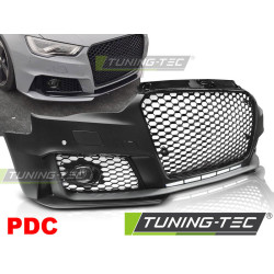 ПРЕДНА БРОНЯ SPORT GLOSSY ЧЕРНИ PDC за AUDI A3 12-16
