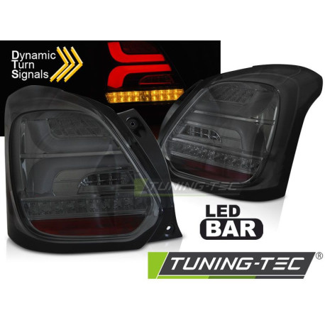 Осветление LED СТОПОВЕ SUZUKI SWIFT VI 17- SMOKE LED SEQ | race-shop.bg