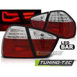 LED BAR ЗАДНИ СВЕТЛИНИ ЧЕРВЕНО БЯЛО за BMW E90 03.05-08.08