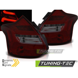 FORD FOCUS 3 11-10.14 HATCHBACK RED SMOKE LED BAR SEQ IND.