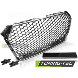 Решетки SPORT CHROME ЧЕРНИ fit AUDI A4 B9 15-19