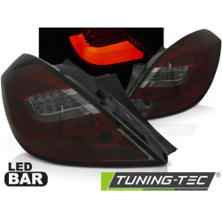 OPEL CORSA D 3D 04.06-14 RED SMOKE LED BAR