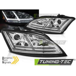 ФАРОВЕ LED CHROME SEQ за AUDI TT 06-10 8J