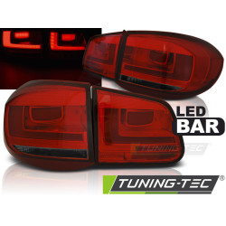 TUNING-TEC LED стопове (LED Bar) за VW TIGUAN 07-07.11, червено-опушен