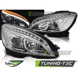 ФАРОВЕ TUBE LIGHT CHROME за MERCEDES W204 07-10
