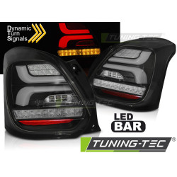 SUZUKI SWIFT VI 17- ЧЕРНИ LED SEQ