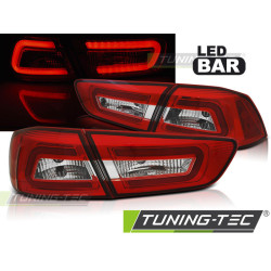 TUNING-TEC LED стопове (LED Bar) за MITSUBISHI LANCER 8 SEDAN 08-11 (LIMOUSINE), червено-бял