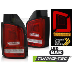 TUNING-TEC LED стопове (LED Bar, SEQ) за WHIE VW T5 10-15 (TRANSPORTER), червен