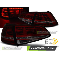 TUNING-TEC LED стопове (Sport, SEQ) за VW GOLF 7 13-17 (HATCHBACK), червено-опушен, V2