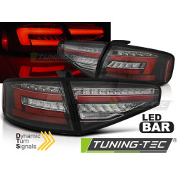 LED BAR Задни стопове ЧЕРНИ SEQ за AUDI A4 B8 12-15 SEDAN OEM LED