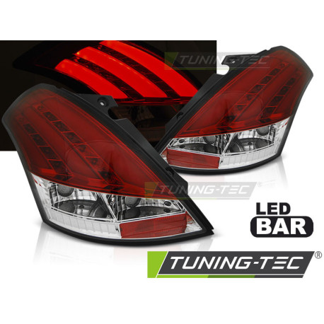 Осветление TUNING-TEC LED стопове (LED Bar) за SUZUKI SWIFT V 10-17, червено-бял | race-shop.bg
