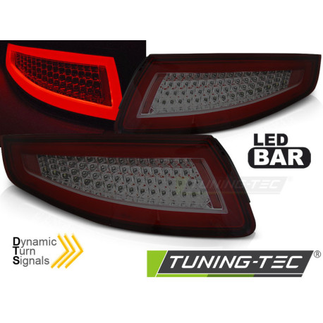 Осветление TUNING-TEC LED стопове (LED Bar, SEQ) за PORSCHE 911 997 04-09, червено-опушен | race-shop.bg