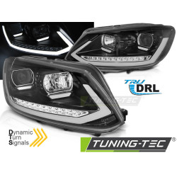 TUNING-TEC фарове (Tube Light, DRL, SEQ) за VW TOURAN II 08.10-15 (H11/H1), черен